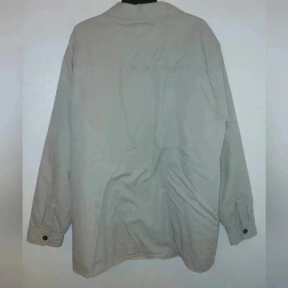 Levis Men's Khaki Sherpa Fleece Lined Work Barn Chore Jacket Size XL Beige - Picture 2 of 7